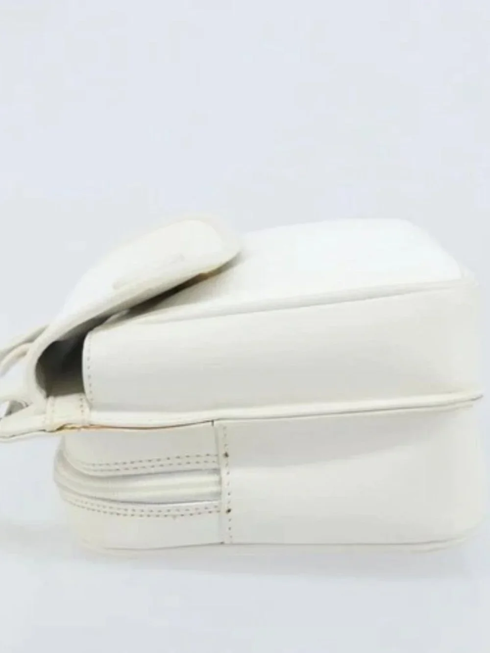 GUCCI Micro GG Supreme Shoulder Bag PVC White Gold 007 115 0114 Auth AMZ052